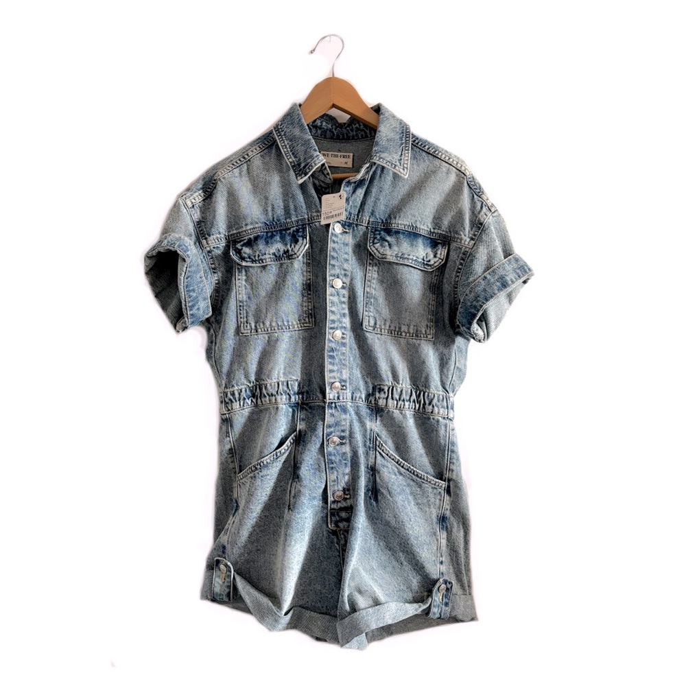 Free People x We The Free Marci Cuffed Shortall in Marrakesh